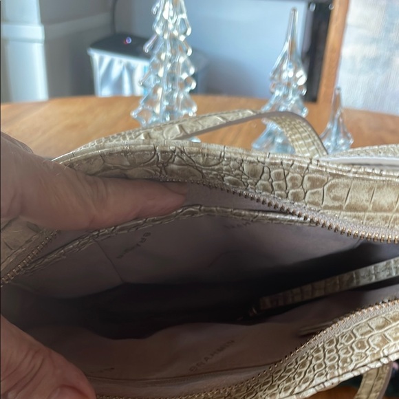 Brahmin Gold Croc Embossed Women's Bag - Picture 8 of 9